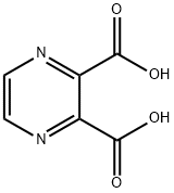 2,3-Pyrazinedicarboxylic acid Struktur