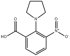 3-NITRO-2-PYRROLIDIN-1-YL-BENZOIC ACID Struktur