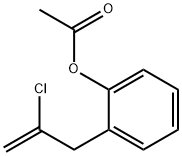 3-(2-ACETOXYPHENYL)-2-CHLORO-1-PROPENE Struktur