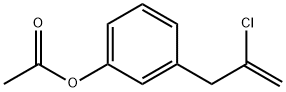 3-(3-ACETOXYPHENYL)-2-CHLORO-1-PROPENE Struktur