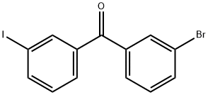 3-BROMO-3'-IODOBENZOPHENONE Struktur