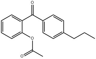 2-ACETOXY-4'-PROPYLBENZOPHENONE Struktur