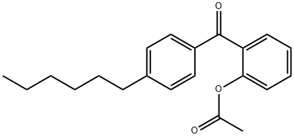 2-ACETOXY-4'-HEXYLBENZOPHENONE Struktur