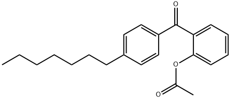 2-ACETOXY-4'-HEPTYLBENZOPHENONE Struktur