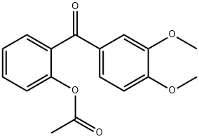 2-ACETOXY-3',4'-METHOXYBENZOPHENONE Struktur