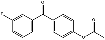 4-ACETOXY-3'-FLUOROBENZOPHENONE Struktur