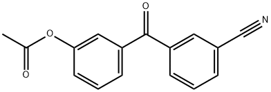 3-ACETOXY-3'-CYANOBENZOPHENONE Struktur