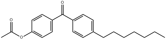 4-ACETOXY-4'-HEPTYLBENZOPHENONE Struktur