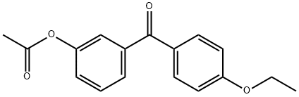 3-ACETOXY-4'-ETHOXYBENZOPHENONE Struktur