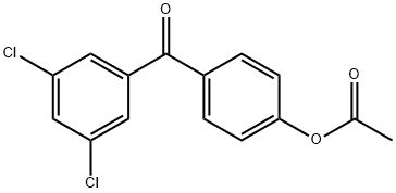 4-ACETOXY-3',5'-DICHLOROBENZOPHENONE Struktur