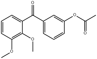 3-ACETOXY-2',3'-DIMETHOXYBENZOPHENONE Struktur