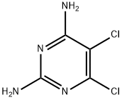 5,6-dichloropyrimidine-2,4-diamine Struktur