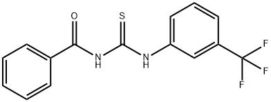 N-Benzoyl-N'-[3-(trifluoromethyl)phenyl]thiourea Struktur