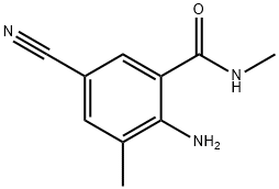 2-AMino-5-cyano-N,3-diMethylbenzaMide Struktur