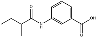 3-[(2-methylbutanoyl)amino]benzoic acid Struktur