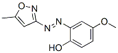 4-Methoxy-2-[(5-methylisoxazol-3-yl)azo]phenol Struktur