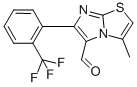 3-METHYL-6-[2-(TRIFLUOROMETHYL)PHENYL]IMIDAZO[2,1-B]THIAZOLE-5-CARBOXALDEHYDE Struktur