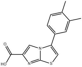 3-(3,4-DIMETHYLPHENYL)IMIDAZO[2,1-B]THIAZOLE-6-CARBOXYLIC ACID Struktur