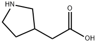 3-Pyrrolidineacetic acid Struktur