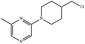 2-[4-(CHLOROMETHYL)PIPERIDINO]-6-METHYLPYRAZINE Struktur