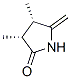 2-Pyrrolidinone,3,4-dimethyl-5-methylene-,cis-(9CI) Struktur