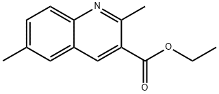 2,6-DIMETHYLQUINOLINE-3-CARBOXYLIC ACID ETHYL ESTER Struktur