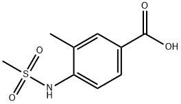 3-Methyl-4-(MethylsulfonaMido)benzoic Acid Struktur