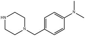 N,N-Dimethyl-N-[4-(piperazin-1-ylmethyl)phenyl]-amine Struktur