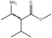 2-Butenoic  acid,  3-amino-2-(1-methylethyl)-,  methyl  ester Struktur