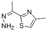 Ethanone,  1-(4-methyl-2-thiazolyl)-,  hydrazone Struktur