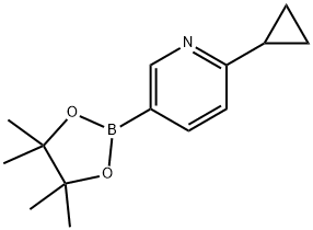 6-CYCLOPROPYL-3-PYRIDINYL BORONIC ACID PINACOL ESTER Structure