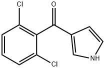 2,6-Dichlorophenyl-(1H-pyrrol-3-yl)methanone Struktur