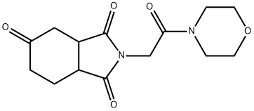 1H-Isoindole-1,3,5(2H,4H)-trione,  tetrahydro-2-[2-(4-morpholinyl)-2-oxoethyl]- Struktur