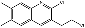 2-CHLORO-3-(2-CHLOROETHYL)-6,7-DIMETHYLQUINOLINE Struktur