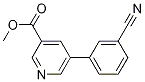 methyl 5-(3-cyanophenyl)pyridine-3-carboxylate Struktur