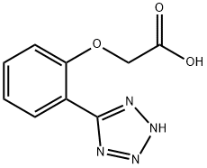 [2-(1H-Tetrazol-5-yl)-phenoxy]-acetic acid Struktur