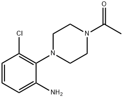 2-(4-Acetyl-piperazin-1-yl)-3-chloroaniline Struktur