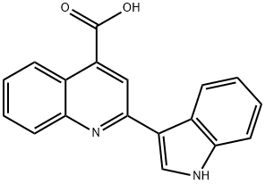 2-(1H-indol-3-yl)cinchoninic acid Struktur