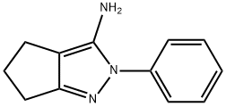 2-PHENYL-2,4,5,6-TETRAHYDROCYCLOPENTA[C]PYRAZOL-3-AMINE Struktur