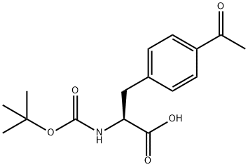 BOC-DL-4-ACETYLPHENYLALANINE Struktur