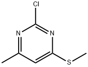 2-CHLORO-4-METHYL-6-METHYLSULFANYL-PYRIMIDINE Struktur