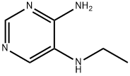 Pyrimidine, 4-amino-5-(ethylamino)- (7CI) Struktur