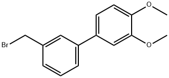 3'-Bromomethyl-3,4-dimethoxybiphenyl Struktur