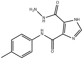 5-HYDRAZINOCARBONYL-1 H-IMIDAZOLE-4-CARBOXYLIC ACID P-TOLYLAMIDE Struktur