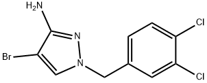 4-bromo-1-(3,4-dichlorobenzyl)-1H-pyrazol-3-amine Struktur