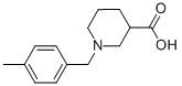 1-(4-methylbenzyl)piperidine-3-carboxylic acid Struktur