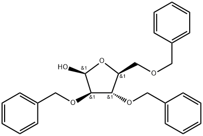 2,3,5-TRI-O-BENZYL-BETA-L-ARABINO-FURANOSE Struktur