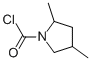 1-Pyrrolidinecarbonyl chloride, 2,4-dimethyl- (9CI) Struktur