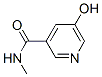 3-Pyridinecarboxamide,  5-hydroxy-N-methyl- Struktur