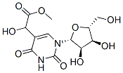 5-(Carboxy(hydroxy)methyl)uridine methyl ester Struktur